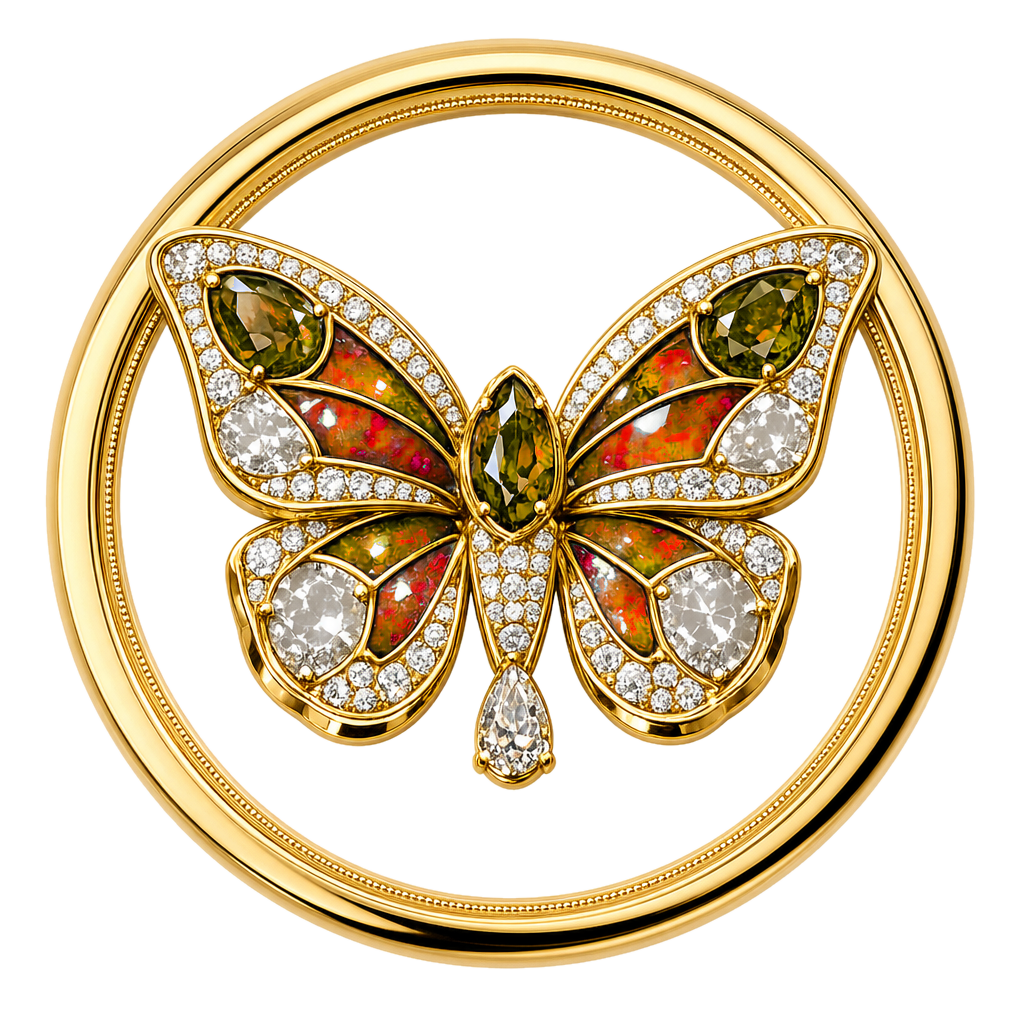 The jeweled butterfly seal awarded for The Baptiste Standard for the Room